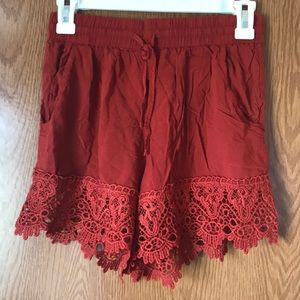 Burnt orange shorts